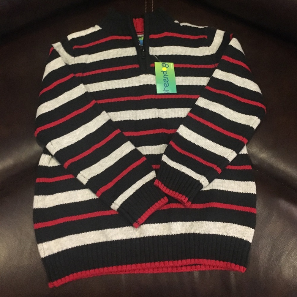 NWT boys striped sweater